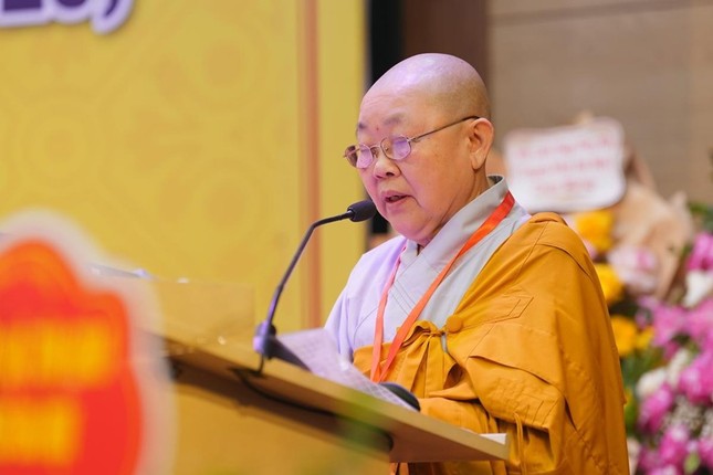 Ni trưởng Thích Đàm Thành phát biểu khai mạc