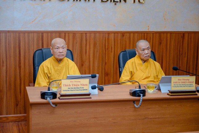 Chư vị Trưởng lão Hòa thượng trong Ban Chỉ đạo Đại hội