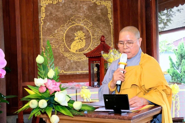 Ni sư Thích nữ Như Hiền trình bày phương hướng hoạt động nhiệm kỳ mới
