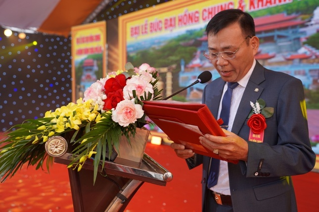 Ông Phan Văn Tuấn phát biểu tại buổi lễ