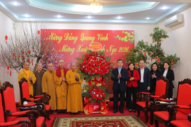 Ban Trị sự tỉnh thăm, chúc Tết các cơ quan