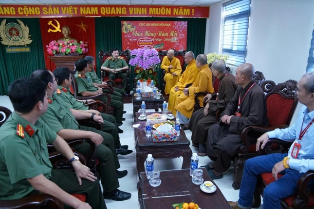 Quang cảnh buổi tiếp tại Cục An ninh nội địa