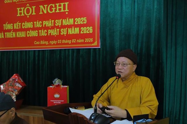 Hòa thượng Thích Gia Quang phát biểu khai mạc