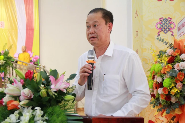 Ông Tạ Minh Phong phát biểu tại buổi lễ