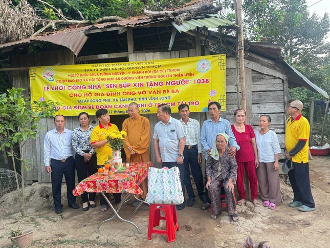 Khởi công tặng nhà tình thương đến hộ nghèo