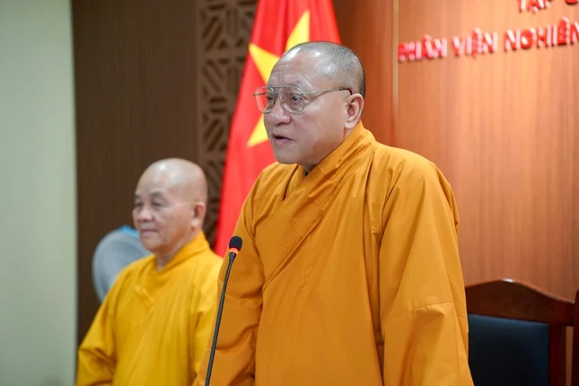 Hòa thượng Thích Gia Quang phát biểu khai mạc