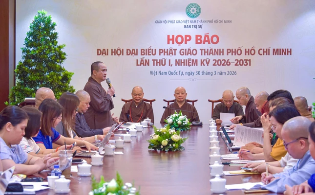 Họp báo tại Việt Nam Quốc Tự nhằm thông tin về Đại hội đại biểu Phật giáo TP.HCM lần thứ I, nhiệm kỳ 2026-2031