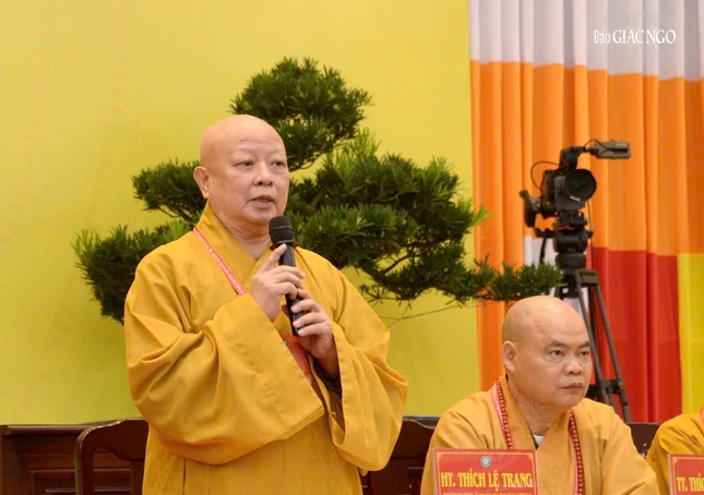 Hòa thượng Thích Lệ Trang, Trưởng ban Tổ chức Đại hội đúc kết