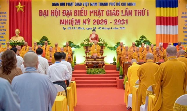 Đại biểu trong nghi thức chào Quốc kỳ - Đạo kỳ