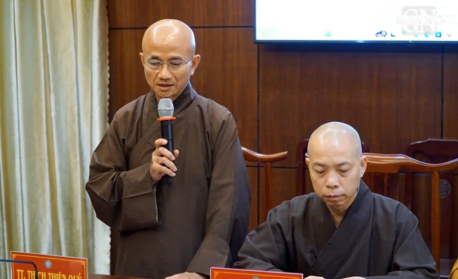 Thượng tọa Thích Thiện Quý trình kế hoạch tổ chức Đại giới đàn và một số hoạt động Phật sự khác