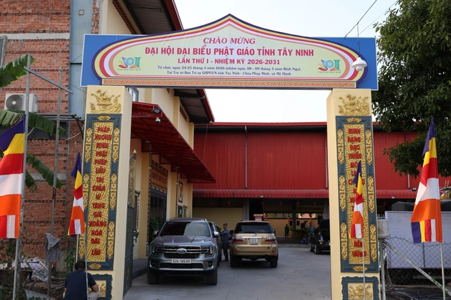Đại hội đại biểu Phật giáo tỉnh Tây Ninh lần thứ I, nhiệm kỳ 2026-2031 diễn ra tại Trụ sở Ban Trị sự - chùa Pháp Minh, xã Mỹ Hạnh, tỉnh Tây Ninh
