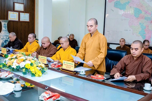 Họp rà soát công tác chuẩn bị tổ chức Đại hội Phật giáo tỉnh làn IX