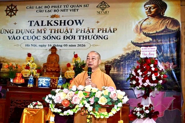 Hòa thượng Thích Thanh Huân phát biểu