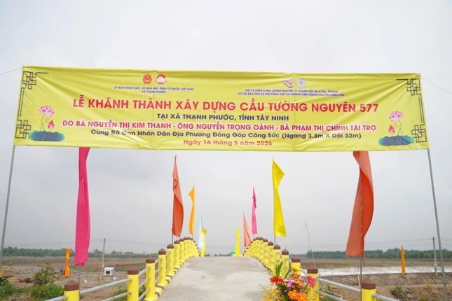 Cầu Tường Nguyên 577 được khánh thành, bàn giao cho bà con xã Thạnh Phước