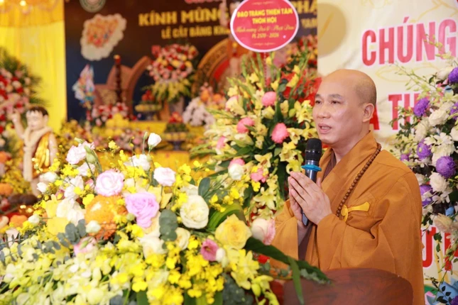 Thượng tọa Thích Thanh Tâm cung tuyên Thông điệp Phật đản Phật lịch 2570