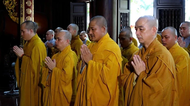 Chư hành giả tại Trường hạ chùa Pháp Minh