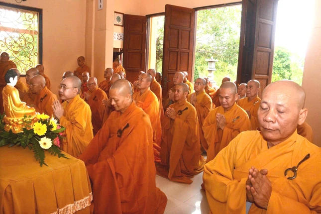 Chư hành giả tại trường hạ chùa Long Phước Chư hành giả tại trường hạ chùa Long Phước