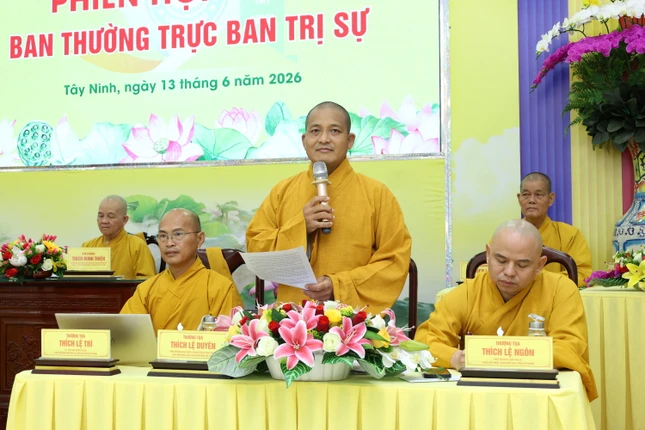 Thượng tọa Thích Lệ Duyên báo cáo chương trình hoạt động Phật sự 6 tháng đầu năm 2026 Thượng tọa Thích Lệ Duyên báo cáo chương trình hoạt động Phật sự 6 tháng đầu năm 2026
