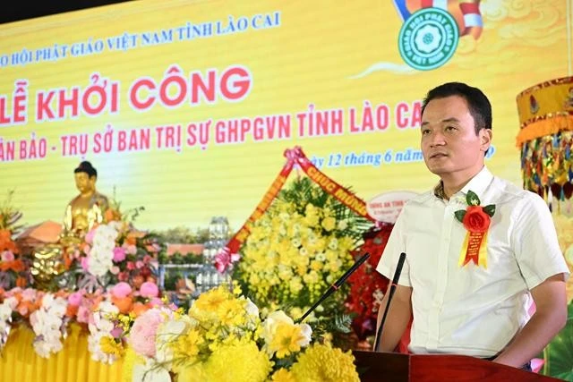 Ông Giàng Quốc Hưng phát biểu Ông Giàng Quốc Hưng phát biểu