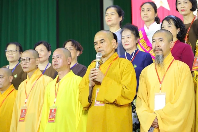 Thượng tọa Thích Thanh Đường phát biểu nhận nhiệm vụ Thượng tọa Thích Thanh Đường phát biểu nhận nhiệm vụ
