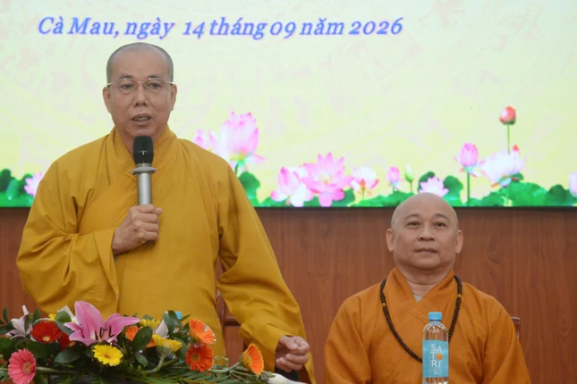 Thượng tọa Thích Giác Nghi đạo từ tại buổi lễ Thượng tọa Thích Giác Nghi đạo từ tại buổi lễ
