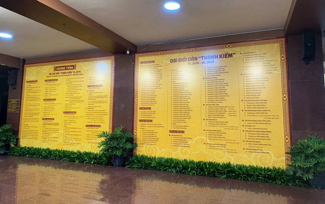 Đại giới đàn Thanh Kiểm chính thức khai mạc vào lúc 8g sáng mai, 15-9 - Ảnh: M.Nhân
