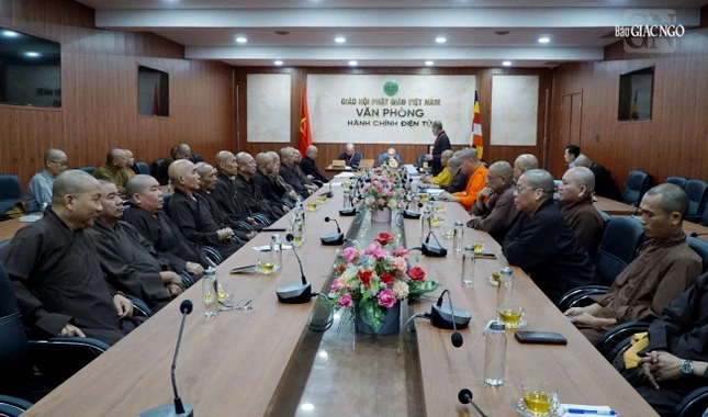 Buổi họp sáng nay đã biểu quyết, thống nhất Trung ương GHPGVN sẽ công cử nhân sự chủ chốt đảm nhiệm Trưởng ban Trị sự Phật giáo tỉnh Khánh Hòa nhiệm kỳ 2026-2031 Buổi họp sáng nay đã biểu quyết, thống nhất Trung ương GHPGVN sẽ công cử nhân sự chủ chốt đảm nhiệm Trưởng ban Trị sự Phật giáo tỉnh Khánh Hòa nhiệm kỳ 2026-2031
