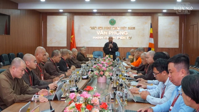 Họp giao ban Văn phòng II Trung ương GHPGVN - thiền viện Quảng Đức, TP.HCM
