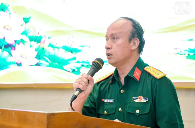 Đại tá Nguyễn Đình Chuẩn phát biểu bế mạc