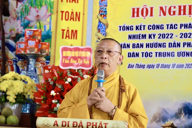 Thượng tọa Thích Quảng Tuấn phát biểu khai mạc Thượng tọa Thích Quảng Tuấn phát biểu khai mạc