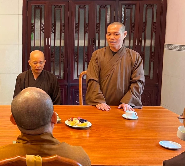 Thượng tọa Thích Trí Chơn phát biểu