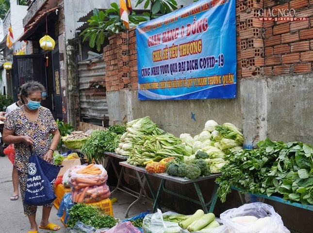 Gian hàng tại Thiền viện Hải Đức