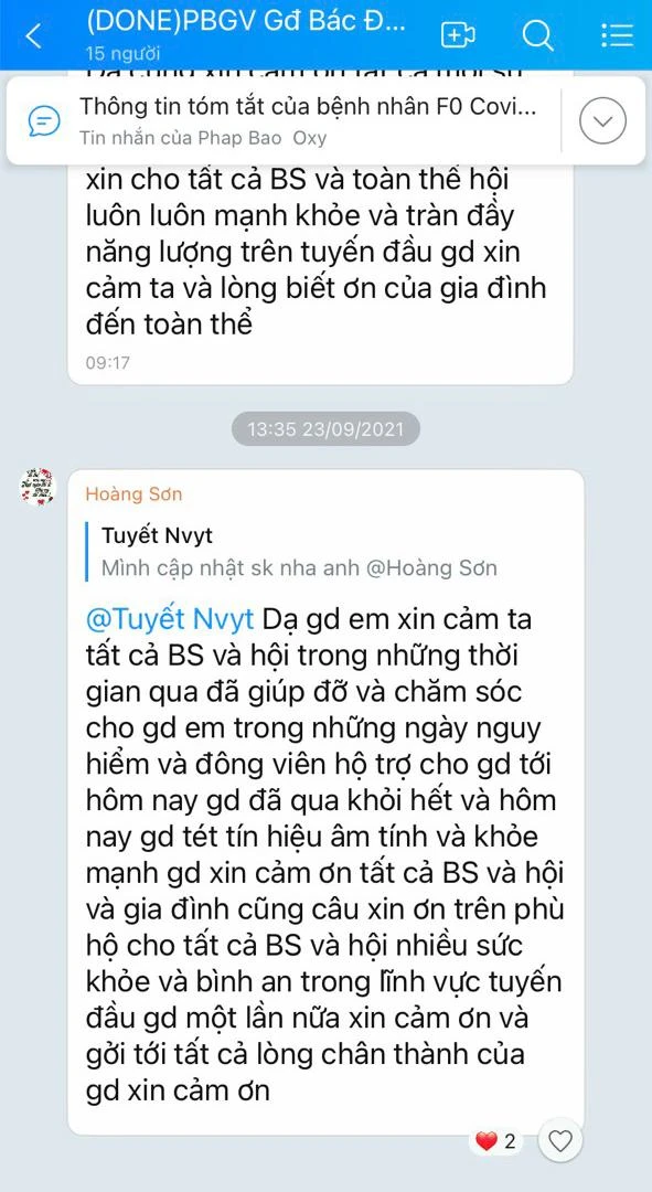 Bệnh viện dã chiến online qua group zalo điều trị F0 tại nhà - Ảnh:Pháp Bảo
