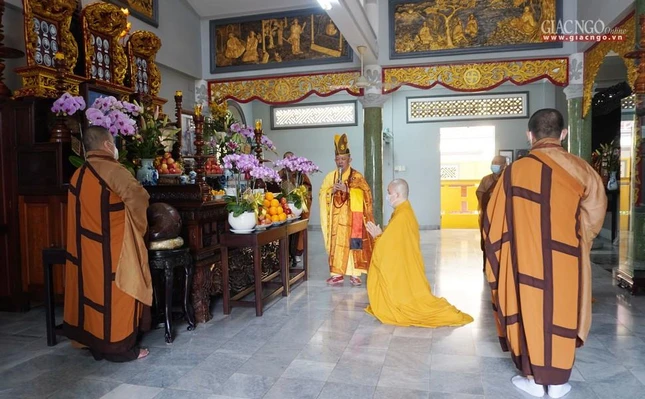 Khóa lễ cung tiến Giác linh tại tổ đường