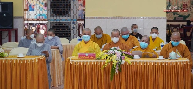 Chư tôn đức Phật giáo quận 8 tham dự phiên trù bị