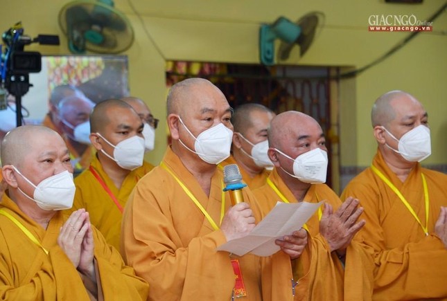 Tân Ban Trị sự GHPGVN quận 8 nhiệm kỳ 2021-2026 ra mắt và phát biểu nhận nhiệm vụ