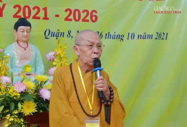 Hòa thượng Thích Thiện Đức ban đạo từ chỉ đạo đại hội