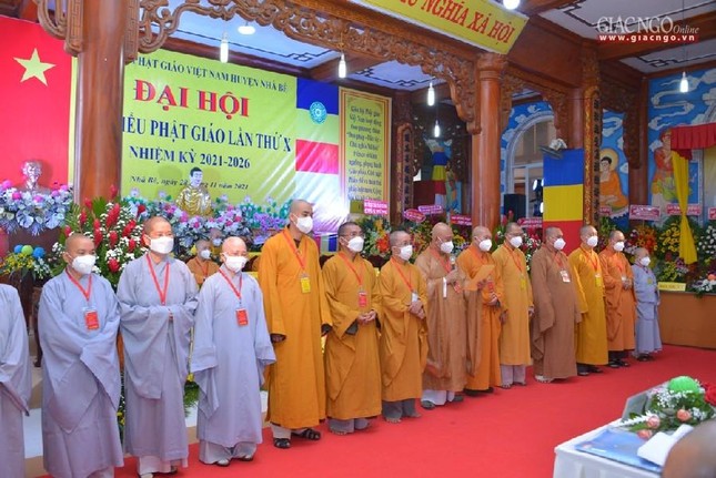 Tân Ban Trị sự GHPGVN huyện Nhà Bè nhiệm kỳ 2021-2026 ra mắt và nhận nhiệm vụ