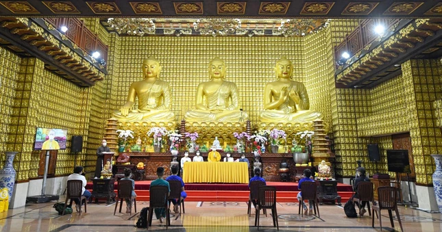 Lễ diễn ra tại chùa Giác Ngộ Lễ diễn ra tại chùa Giác Ngộ