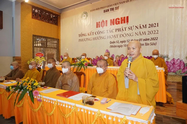 Thượng tọa Thích Trí Thường phát biểu khai mạc