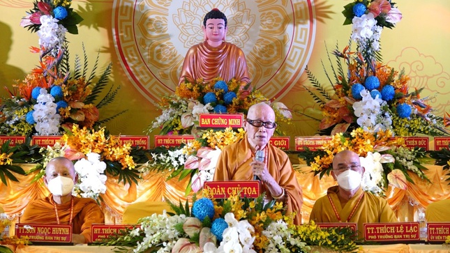 Hòa thượng Thích Như Tước phát biểu khai mạc phiên trù bị