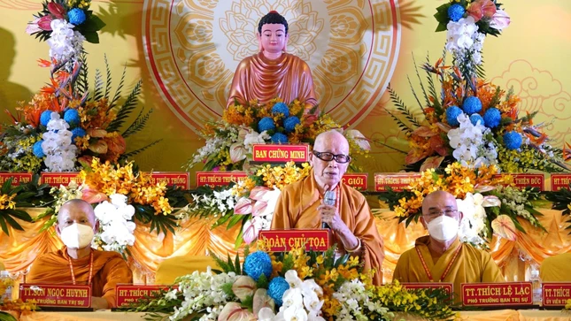 Hòa thượng Thích Như Tước phát biểu khai mạc phiên trù bị