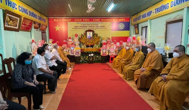 Ôn lại công hạnh đạo nghiệp Hòa thượng Thích Tắc Bình - Ảnh: TT