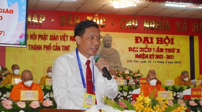 Ông Nguyễn Hữu Thực phát biểu đại diện chính quyền