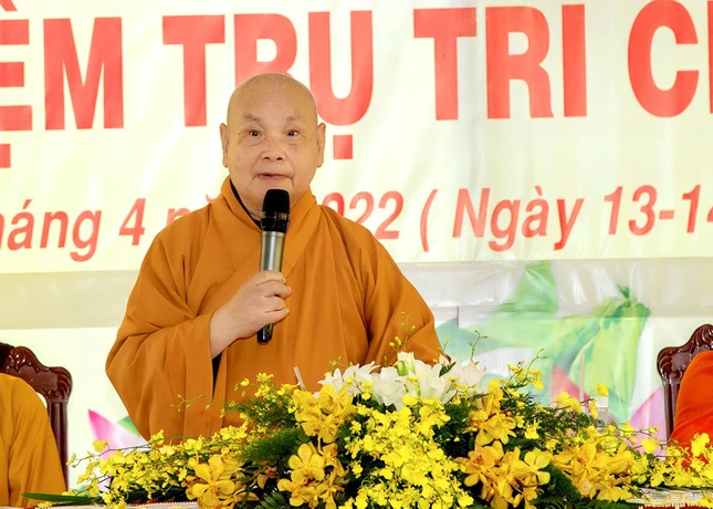 Hòa thượng Thích Thiện Nhơn, Chủ tịch Hội đồng Trị sự dâng lời tưởng niệm đến cố Trưởng lão Hòa thượng Thích Huệ Trường