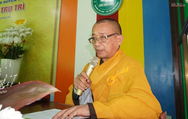 Thượng tọa Thích An Thường phát biểu khai mạc