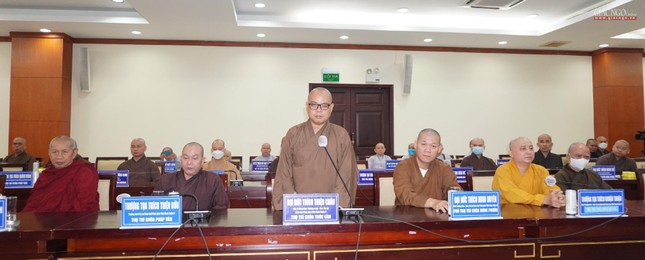 Đại đức Thích Thiện Châu phát biểu nói về các công tác an sinh xã hội của Phật giáo trên địa bàn Đại đức Thích Thiện Châu phát biểu nói về các công tác an sinh xã hội của Phật giáo trên địa bàn