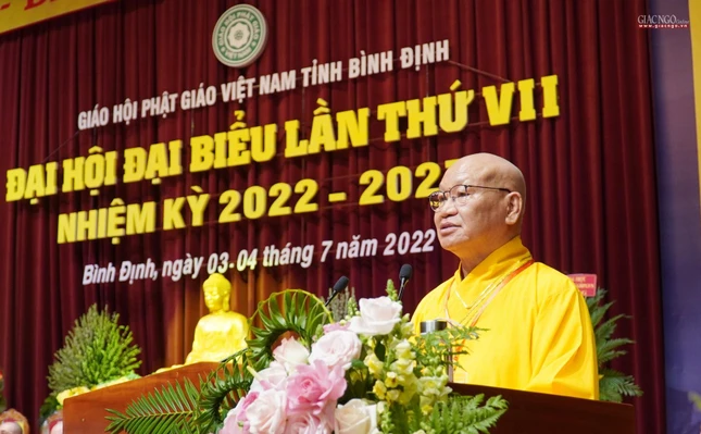 Hòa thượng Thích Nguyên Phước phát biểu khai mạc