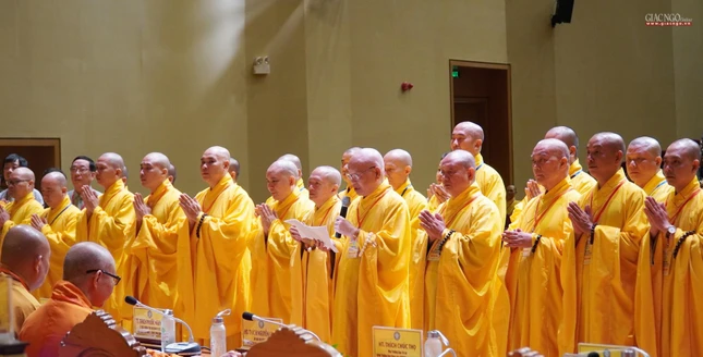 Tân Ban Trị sự GHPGVN tỉnh Bình Định nhiệm kỳ 2022-2027 cung thỉnh Ban Chứng minh