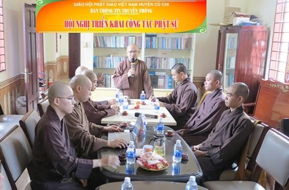 Thượng tọa Thích Tâm Phú phát biểu